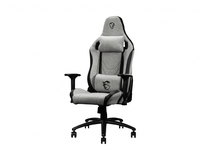 MSI MAG CH130I FABRIC Gaming Chair 'Grey, Carbon steel frame, Reclinable backrest, Adjustable 2D Armrests, High Density integrated foam, Ergonomic headrest pillow, Lumbar suppor...