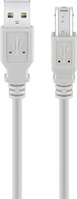 Goobay USB 2.0 Hi-Speed Cable, Grey, 1.8m