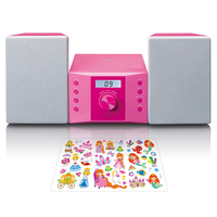 Lenco MC-013PK impianto stereo portatile Digitale 4 W FM Rosa Riproduzione MP3