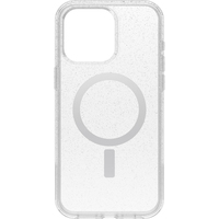 OtterBox Symmetry Series Clear pour MagSafe pour iPhone 15 Pro Max, Stardust (Clear Glitter)