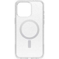 OtterBox Symmetry Series Clear voor MagSafe voor iPhone 15 Pro Max, Stardust (Clear Glitter)