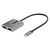 StarTech.com USB-C auf Dual DisplayPort 1.4 Adapter, USB-C Multi-Monitor MST Hub, Dual 5K 60Hz DP Laptop Display Extender / Splitter, HDR, extra langes integriertes Kabel - nur ...