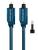 ClickTronic 1m Toslink Opto-Set Audio-Kabel Blau