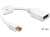 DeLOCK 65427 DisplayPort kabel 0,21 m Mini DisplayPort Wit