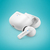 Lamax Clips1 Play Headset Draadloos In-ear Oproepen/muziek USB Type-C Bluetooth Wit