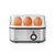 Nedis KAEB120EAL cuecehuevos 3 huevos 210 W Aluminio, Negro, Transparente