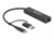 DeLOCK 64149 notebook dock & poortreplicator USB 3.2 Gen 1 (3.1 Gen 1) Type-A + Type-C Zwart