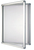 Franken SK12SE Magnettafel Emailliert 980 x 1011 mm Silber, Weiß