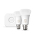 Philips Hue White and colour ambience Starter kit: 2 B22 smart bulbs (1100)