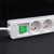 Qoltec 50290 power extension 1.8 m 5 AC outlet(s) Indoor White
