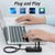 Vention 4 Ports USB2.0 HUB 0.5M Black