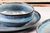 Björn BJ-SBGM Speiseschüssel Schüssel-Set 0,2 l Rund Steingut Blau