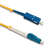 Qoltec 54341 fibre optic cable 5 m LC SC G.652D Yellow