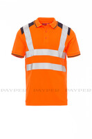 Payper Warnschutz Herren Polo-Shirt GUARD+, Regular Fit, 150g, Kurzarm, Fluoorange, PSA 2, Größe 4XL
