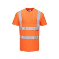 Portwest RT23 Hi-vis Orange Breathable T-Shirt - Size MEDIUM