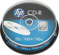 CD-R 80Min/700MB Cakebox (10 Disc) HP CRE00019 (VE10)