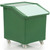 140 Litre Mobile Ingredient Trolley - Clear (R206A) - Green