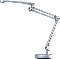 NORDWEST Handel AG Lampa biurkowa aluminium srebrne z podstawą z LED