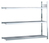 Anbauregal, Weitspannregal WS 2000 mit Stahlböden, 2000 x 2500 x 400 mm (HxBxT), verzinkt, 3 Ebenen, Fachlast 400 kg, Feldlast 1.200 kg
