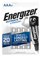 ENERGIZER Batterien Ultimate AAA 1.5V E301535702 Lithium 4 Stück
