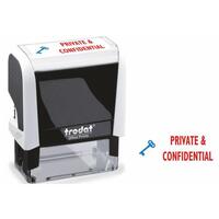 Trodat Office Printy 4912 Self Inking Word Stamp PRIVATE AND CONFIDENTIAL 46x18m