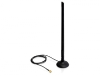 SMA WLAN Antenne mit magnetischem Standfuß und Kippgelenk 6,5 dBi, Delock® [88410]