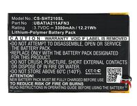 Battery 12.21Wh Li-Pol 3.7V 3300mAh Black for Sharp Tablet 12.21Wh Li-Pol 3.7V 3300mAh Black for Sharp Tablet Aquos Pad, SHT21 Tablet Spare Parts