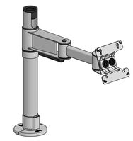 SpacePole Arc VESA 75/100 Mount with 300mm Elbow Arm and CD Adapter -BLACK-Mounting Kits