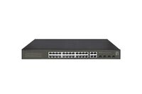 Hilbert 28-Port Gigabit Poe Smart Lite Switch, 24 Poe Outputs, 4 X Gigabit Sfp/Rj45 Combo, 802.3At/Af Poe, 380W Poe Power Budget