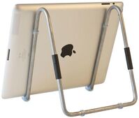Easy Tablet Stand R-Go Easy Tablet Stand, silver, Multimedia stand, Silver, Steel, Tablet, 3 kg, 30.5 cm (12") Trolleys