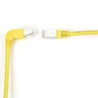 CAT6 90 DWN TO STR SHLD PATCH , CABLE YELLOW 6FT ,