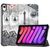 Cover for iPad Mini 6 2021 for iPad Mini 6 (2021) Tri-fold Caster Hard Shell Cover with Auto Wake Function - FGTT Style Tablet-Hüllen