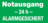 Hinweisschild - Notausgang – 24 h – ALARMGESICHERT, Grün/Weiß, 10 x 25 cm