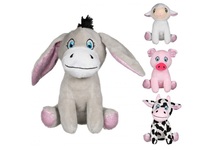 peluche animal de la ferme assis mix 15cm