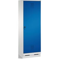 EVOLO cloakroom locker, door for 2 compartments, with plinth