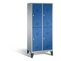 CLASSIC cloakroom locker with feet, double tier