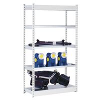 Stable boltless shelf unit, single sided