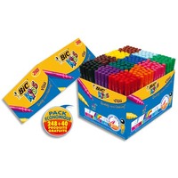 BIC KIDS Visa Feutres de Coloriage à Pointe Fine - Couleurs Assorties, Classpack de 288