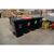 Recycling wheelie bins with colour coded lids and stickers - set of 4