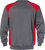 Sweatshirt 7148 SHV grau/rot - Rückansicht