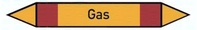 Exemplarische Darstellung: Rohrleitungskennzeichnung (Doppelpfeil), Gas