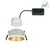 Einbauspot LED COLE IP44, starr, inkl. LED COIN Modul, 230V, 6.5W 2700K460lm 100°, 3-stufig dimmbar, Weiß / Gold matt