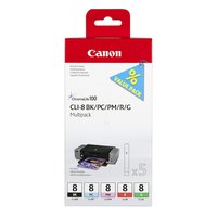 Canon CLI-8BK/PC/PM/R/G Fünf-Farben-Multipack