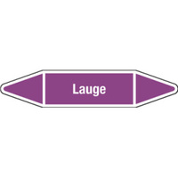 Aufkleber Lauge, violett, Folie, selbstklebend, 77 x 16 x 0,1 mm, DIN 2403, L710