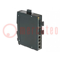 Switch PoE Ethernet; ingérable; Nombre de ports: 4; 9÷60VDC; IP30