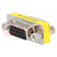 Adapter; D-Sub 15pin HD socket,both sides