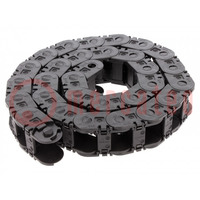 Cable chain; 1500; Bend.rad: 48mm; L: 999mm; Int.height: 21mm