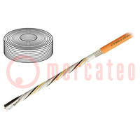 Leitungen: für Servoantriebe; orange; Line; Cu; 5÷70°C; PVC; 16,5mm