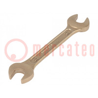 Wrench; spanner; 12mm,13mm; Overall len: 128mm; aluminum bronze