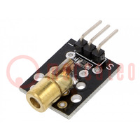 Diode: Laser; 5VDC; Abm: 15x24mm; λd: 650nm